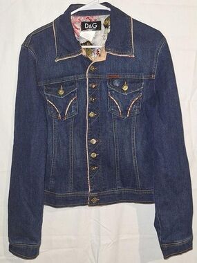 Dolce & Gabbana Dark Blue Denim Jeans with Red Label